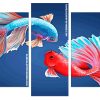 Betta Fighter Fish Panels paint by numbers