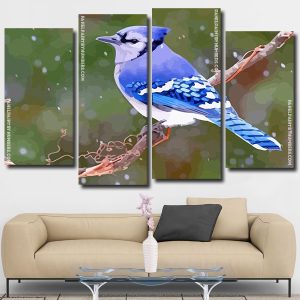 Blue Jay panels paint by numbers