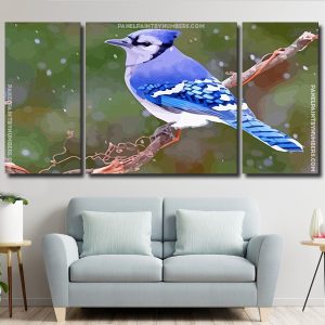 Blue Jay panels paint by numbers