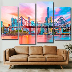 Brisbane Durin Sunset Time panel paint by numbers