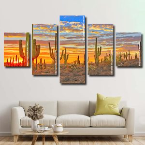 Cactus Desert Panels paint by numbers