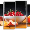 Cherries And Peach panels paint by numbers