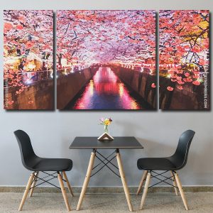 Cherry Blossom Japan Panels paint by numbers