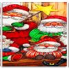 Christmas Santa Claus panels paint by numbers