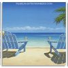 Coastal Beach Chair Panels paint by numbers