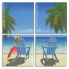 Coastal Beach Chairs panels paint by numbers