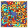 Colorful Mandala Panels paint by numbers