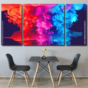 Colorful Smoke Panels paint by numbers