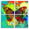 Colorful Splatter Butterfly Panel paint by numbers