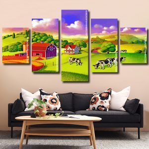 Countryside Farm Scenery Panels paint by numbers