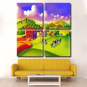 Farm Scenery panels paint by numbers