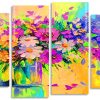 Flowers In Vase Panels paint by numbers