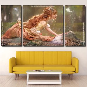 Forest Princess panels paint by numbers