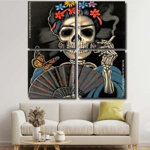 Frida Skull panels paint by numbers