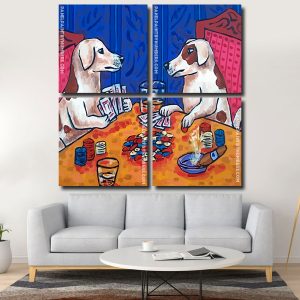 Gambling Dogs Art panels paint by numbers