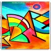 Geometric Abstract Art panels paint by numbers