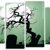 Graveyard Silhouette panel paint by numbers