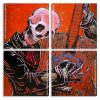 Guitarist Skeleton panels paint by numbers