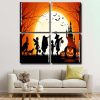 Halloween Celebrtaion Silhouette panels paint by numbers