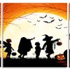 Halloween Celebrtaion Silhouette panels paint by numbers