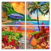 Hawaiian Island panels paint by numbers