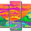 Hippie Landscape panels paint by numbers