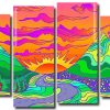 Hippie Landscape panels paint by numbers