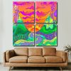 Hippie Landscape panels paint by numbers