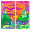 Hippie Landscape panels paint by numbers