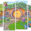 Hobbit Hole Gardenpanels paint by numbers