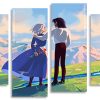 Howls Moving Castle panels paint by numbers