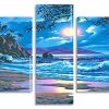 Island Beachside Panels paint by numbers