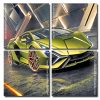 Lamborghini car panels paint by numbers