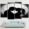 Lovely Couple Silhouette panels paint by numbers