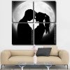 Lovely Couple Silhouette panel paint by numbers