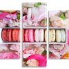 Macarons And Flowers Panels Paint by numbers