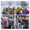 Marvel Superheros panels paint by numbers