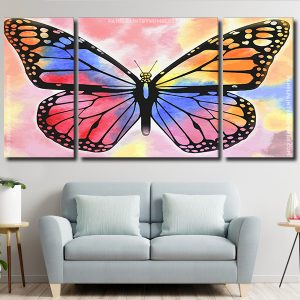 Multicolored Butterfly Panels paint by numbers