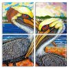 Pelican Birds Art Panels paint by numbers