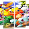 Pokemons Animation Panels paint by numbers