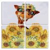 Sunflowers Giraffe Panels paint by numbers