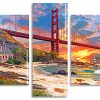 Sunset At Golden Gate panels paint by numbers