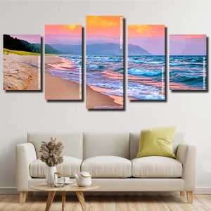 Sunset Beachside panels paint by numbers