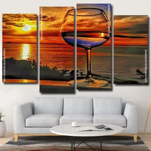 Sunset Glass Panels paint by numbers