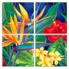 Tropical Paradise Plant panels paint by numbers