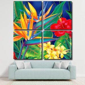 Tropical Paradise Plant panels paint by numbers