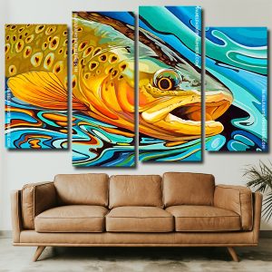 Trout Fish Panels paint by numbers