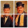 Vintage Laurel And Hardy panel paint by nu numbers