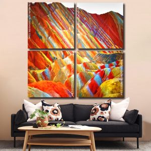 China Rainbow Mountains panels paint by numbers