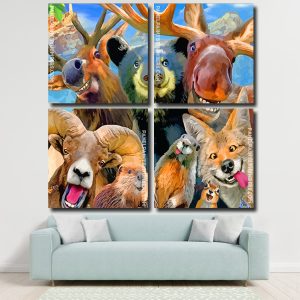 Crazy Animals panel paint by numbers